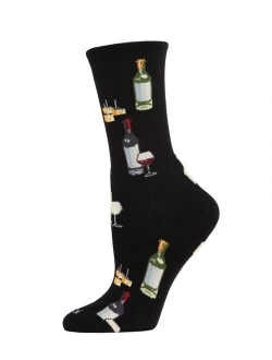 Wine and Cheese Women's Novelty Socks