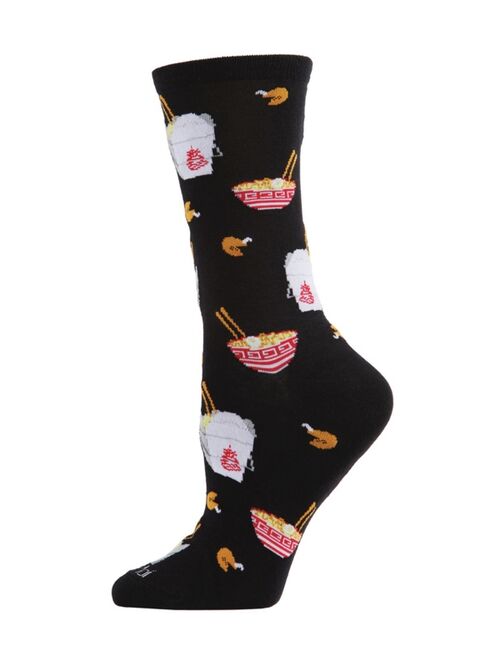 MeMoi Let's Order Takeout Women's Novelty Socks