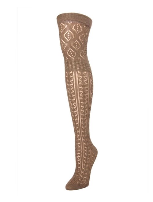 MeMoi Women's Fret Over The Knee Socks