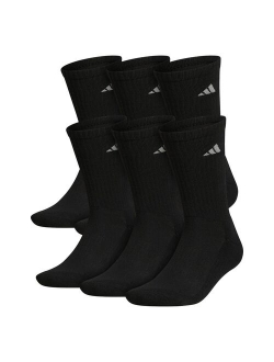 Big & Tall adidas 6-pack Athletic Cushioned Crew Socks