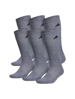 Big & Tall adidas 6-pack Athletic Cushioned Crew Socks