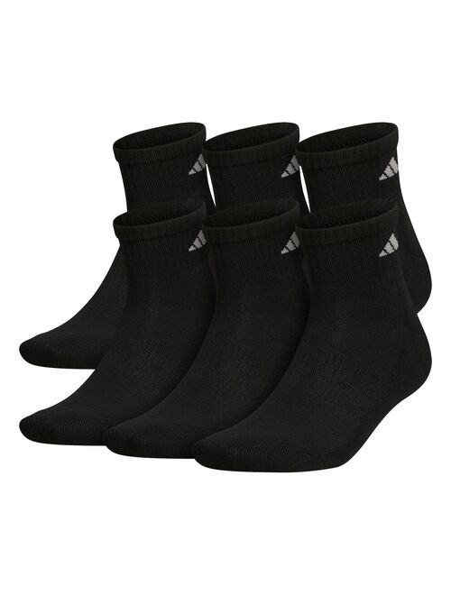 Big & Tall adidas 6-pack Athletic Cushioned Quarter Socks