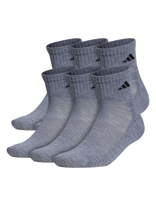 Big & Tall adidas 6-pack Athletic Cushioned Quarter Socks