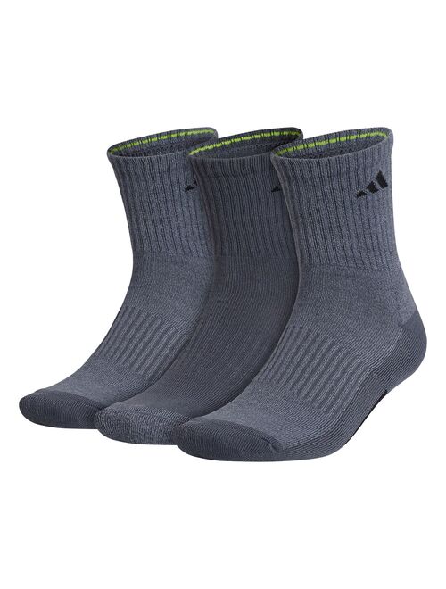 Men's adidas 3-pack Cushioned Mid-Crew Socks