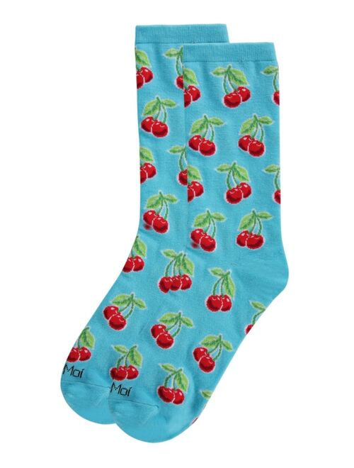 MeMoi Cherries Women's Novelty Socks