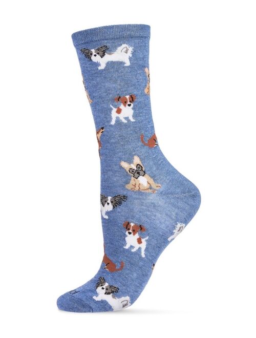 MeMoi Women's They Call It Pupper Love Crew Socks