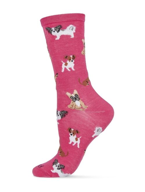 MeMoi Women's They Call It Pupper Love Crew Socks