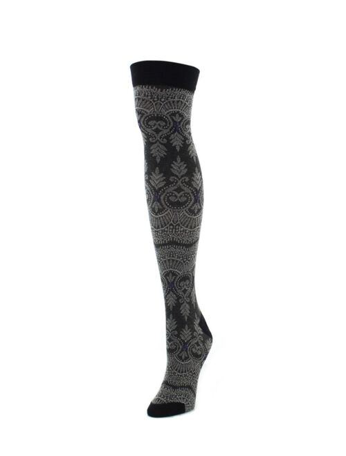 MeMoi Women's Imperial Leaf Over The Knee Socks