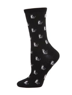 Kitties Cashmere Women's Crew Socks