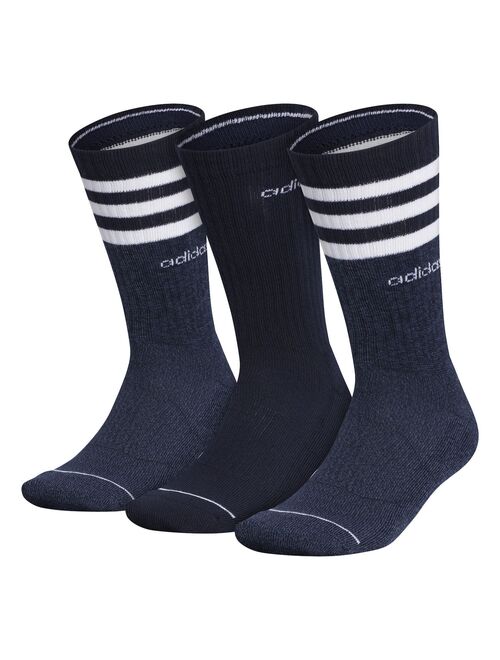 Men's adidas 3-pack 3-Stripe Crew Socks