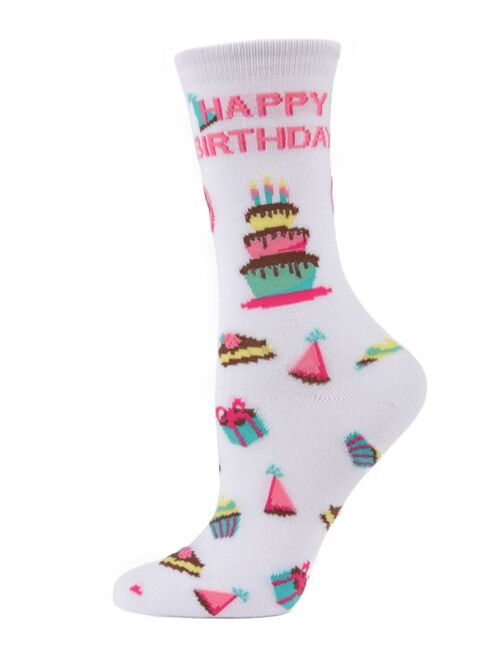 MeMoi Happy Birthday Women's Novelty Socks