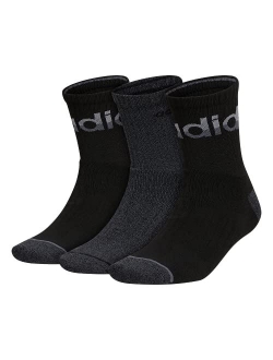 Men's Blocked Linear High Quarter Socks (3-Pair)