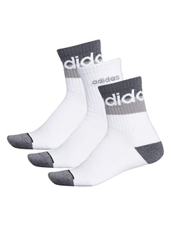 Men's Blocked Linear High Quarter Socks (3-Pair)