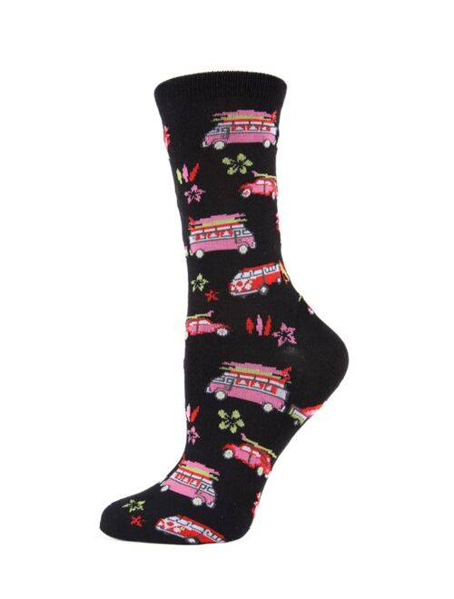 MeMoi Surfs Up Women's Novelty Socks