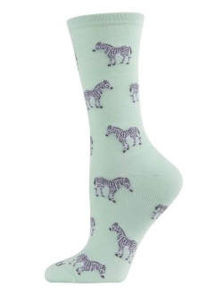 Women's Zebras Crew Socks