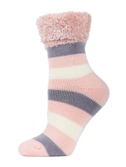 Multi Stripe Plush Women's Cabin Socks