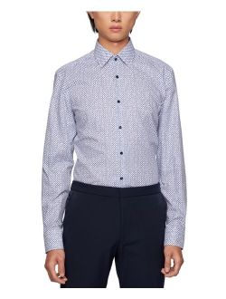 BOSS Men's Slim-Fit Printed Shirt