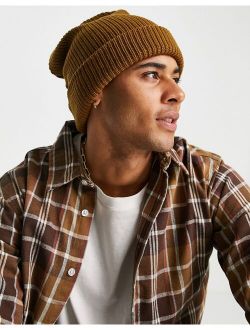 fisherman beanie in tan