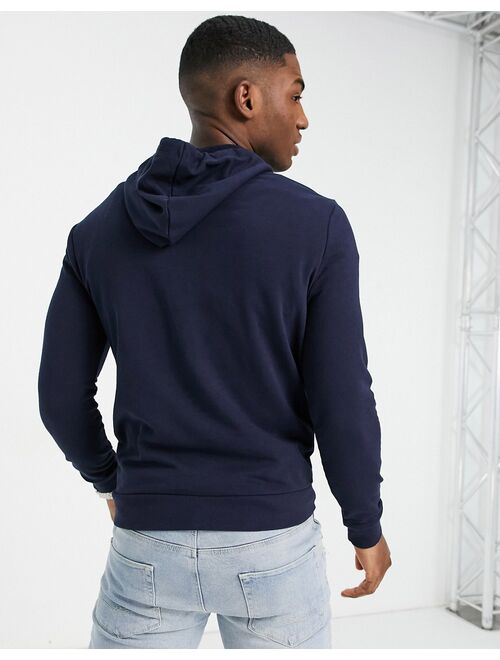 New Look drawstring pullover regular fit hoodie in navy