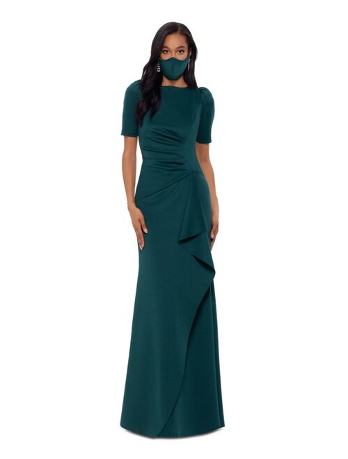 Xscape Ruched A-Line Gown