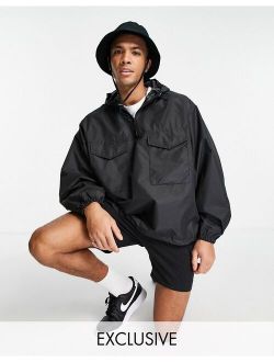 overhead utility jacket in black