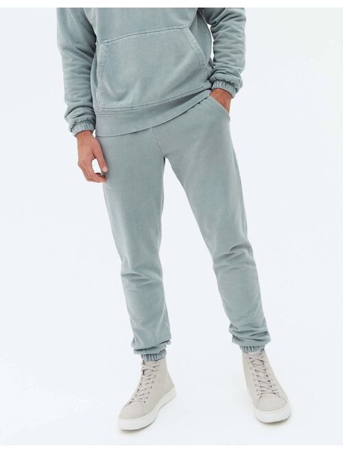 New Look oversized sweatpants in washed blue