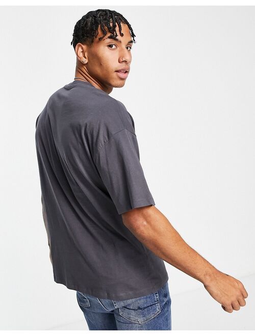 New Look oversized t-shirt in gray