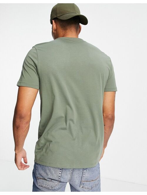 New Look organic cotton crew neck t-shirt in khaki