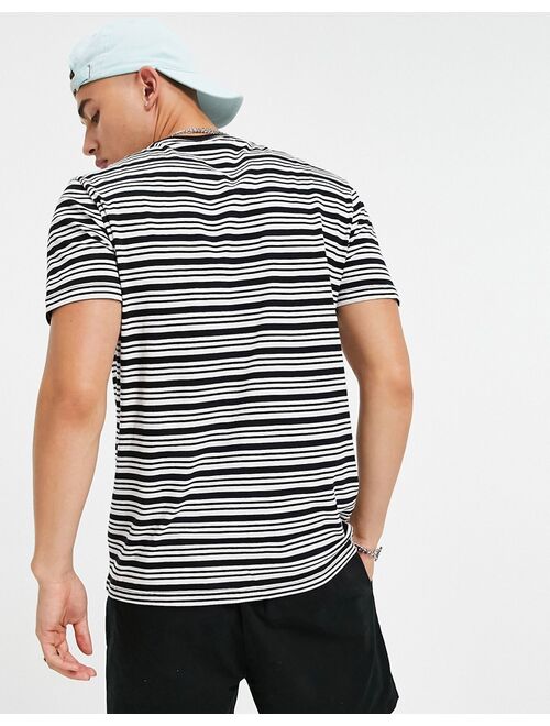 New Look striped t-shirt in black & white