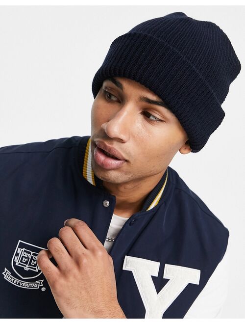 New Look fisherman beanie in navy