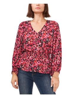 Printed Peplum Blouse