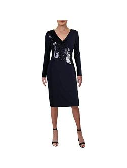 Lauren by Ralph Lauren Women's Sequin-Panel Jersey Dress