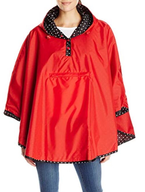 Totes Women's Reversible Rain Poncho