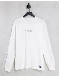 Sequence long sleeve t-shirt in white