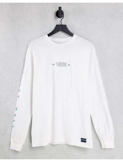 Vans Sequence long sleeve t-shirt in white