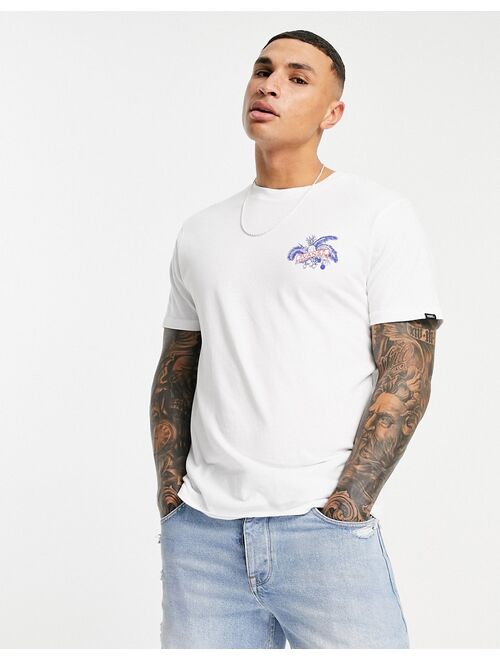 Vans Market Print back print t-shirt in white