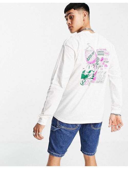 Vans Sights long sleeve t-shirt in white