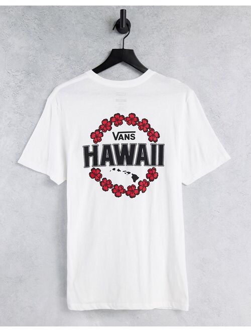 Vans Hawaii back print t-shirt in white