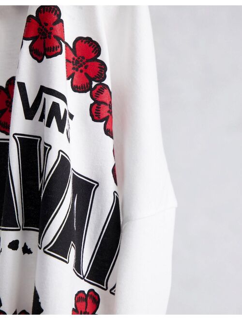 Vans Hawaii back print t-shirt in white