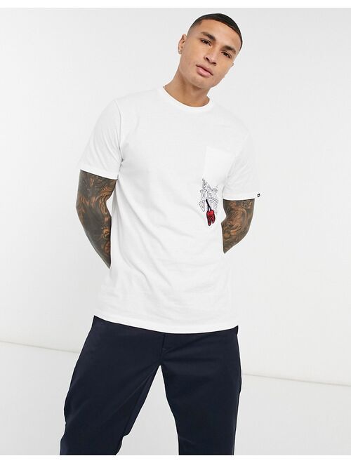 Vans New Varsity pocket t-shirt in white