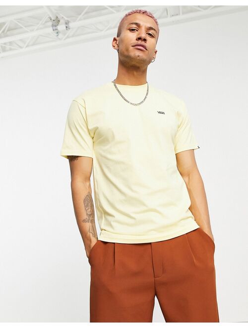 Vans Left Chest logo t-shirt in yellow