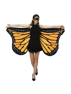 Shireake Baby Halloween/Party Costumes,Double-Sided Printing Fabric Butterfly Wings for Women,Butterfly Fairy Ladies Costume Accessory