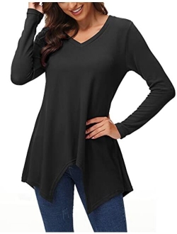 LOLLO VITA Women's Causal Shirts Long Sleeve V Neck Sexy Blouse Slim Fit Tops