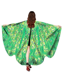 Halloween Soft Butterfly Wings for Adult Butterfly Shawl Fairy Wings Cape Nymph Pixie Chirstmas Halloween Party Costume