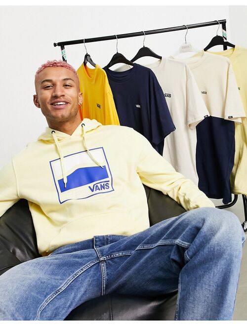 Vans Original DNA side stripe hoodie in yellow