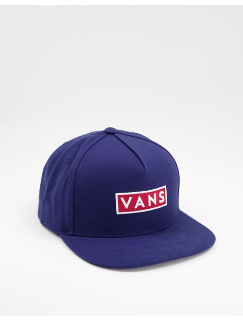 Vans Easy Box snapback cap in navy