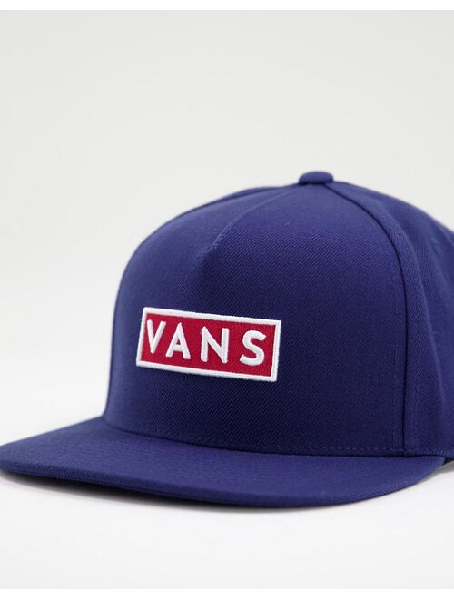 Vans Easy Box snapback cap in navy