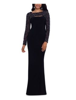 Petite Embellished Cutout Gown
