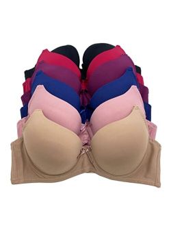 Iheyi 6 pcs ADD 2 Cup Thick Padding Extreme Double Pushup 32B-40C Bra