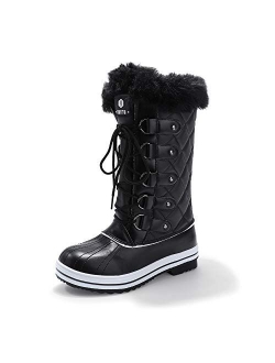 Women's Warm Winter Snow Boots Waterproof Anti-Slip Mid-Calf Faux Fur Outdoor Shoes